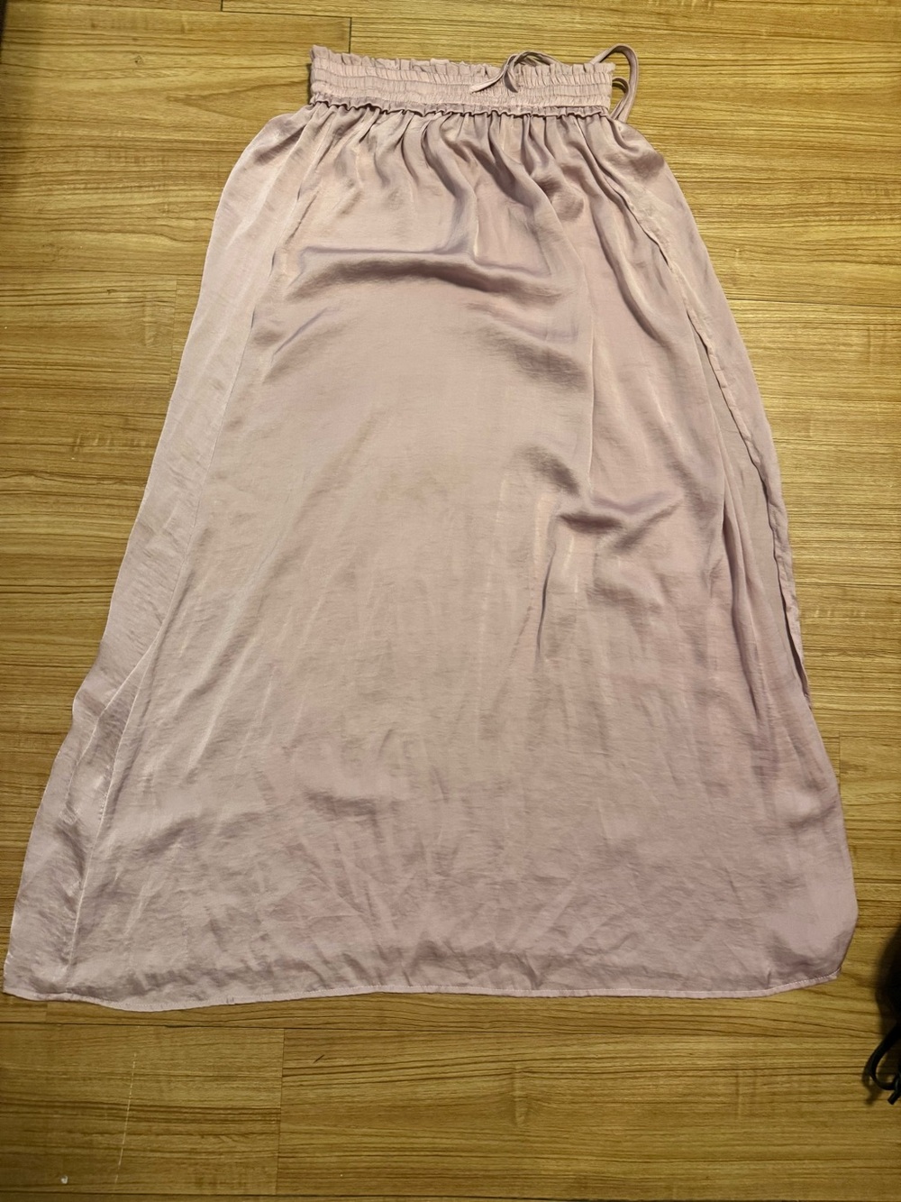 Lulu's Blush Pink Maxi Skirt with Elastic Waist